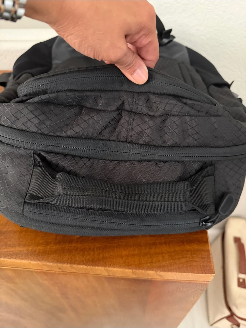 High Sierra Black Backpack with Front Organizer